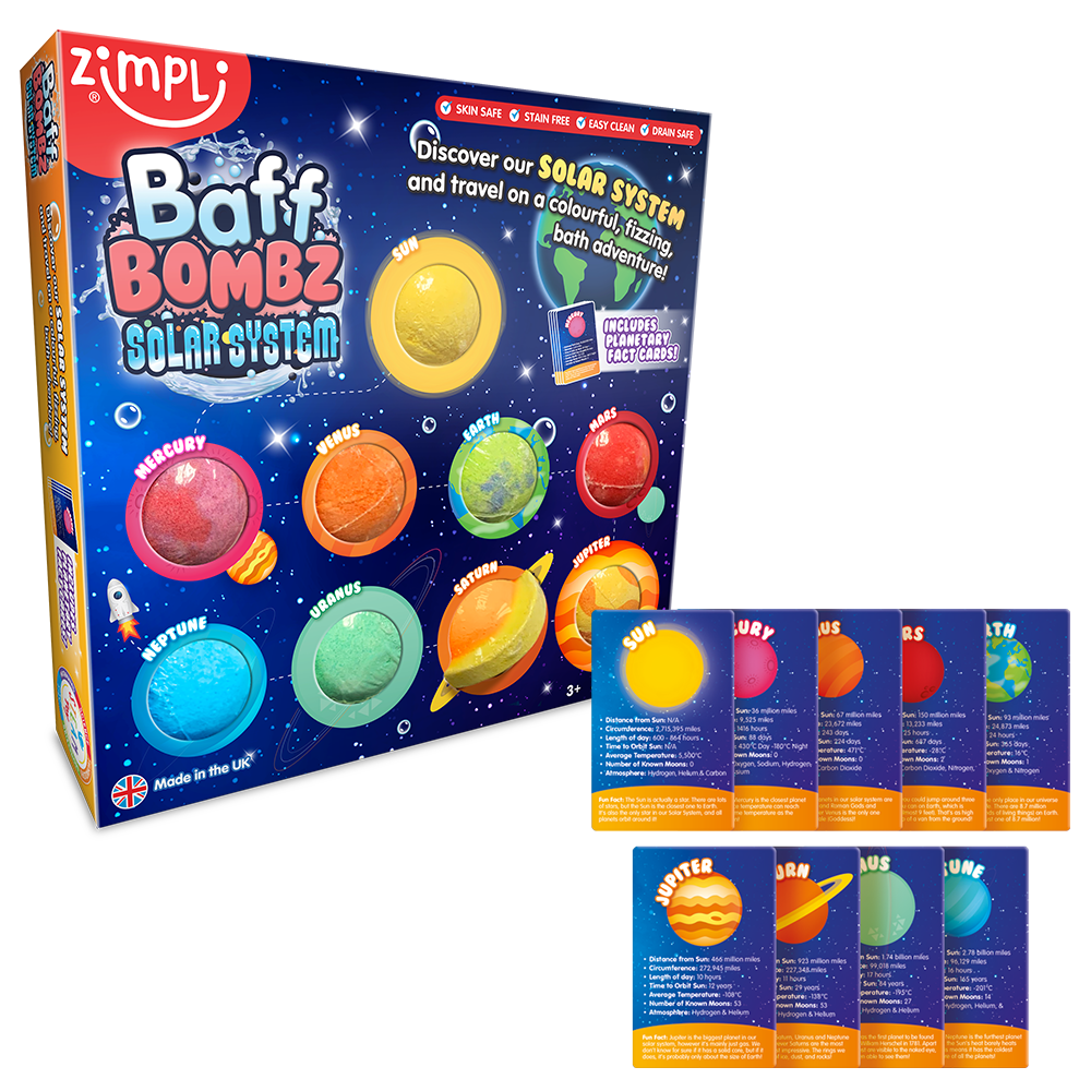 2006 Zimpli Solar System Baff Bombz  Kids Educational Bath Toy £9.99