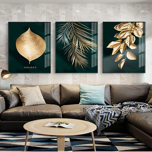 Wall Art Leaf Painting